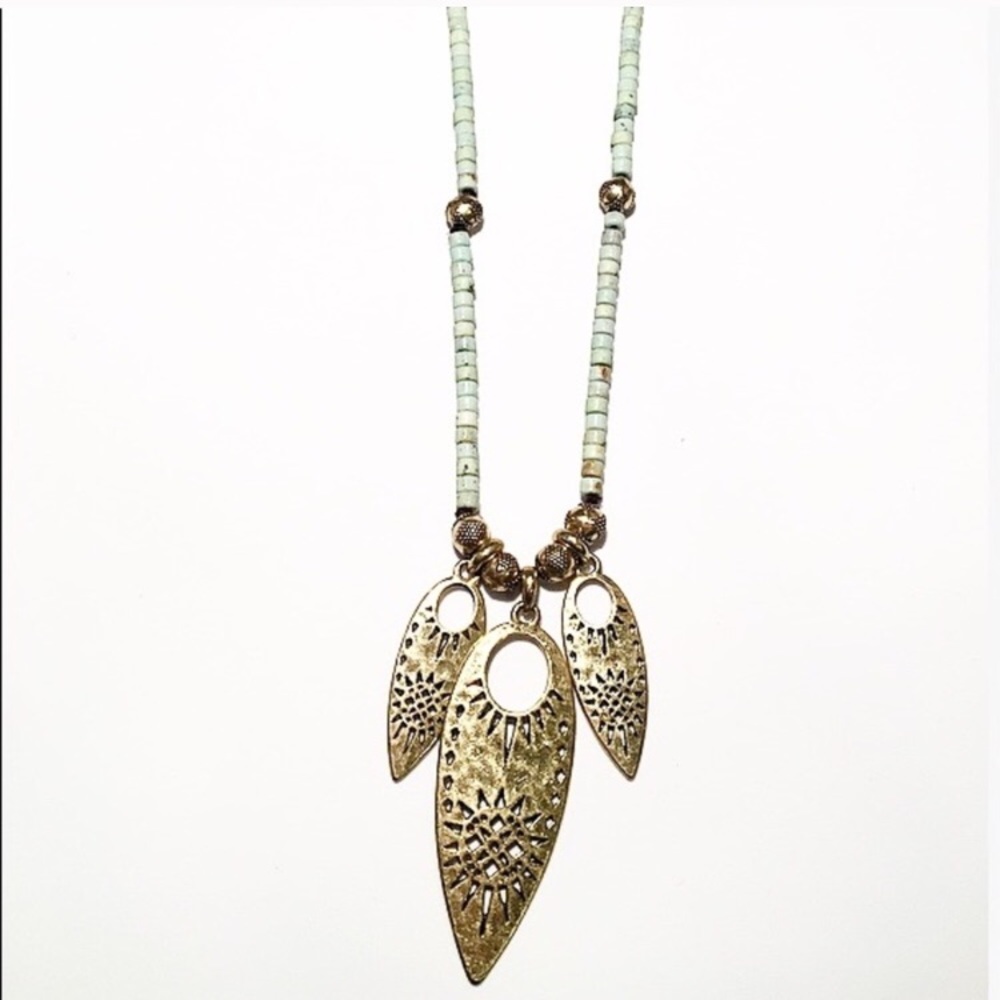 Lucky Brand Mint Bead Necklace